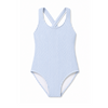 Maillot de bain 1 pièce rayé bleu