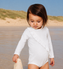 Body anti-UV Col rond blanc