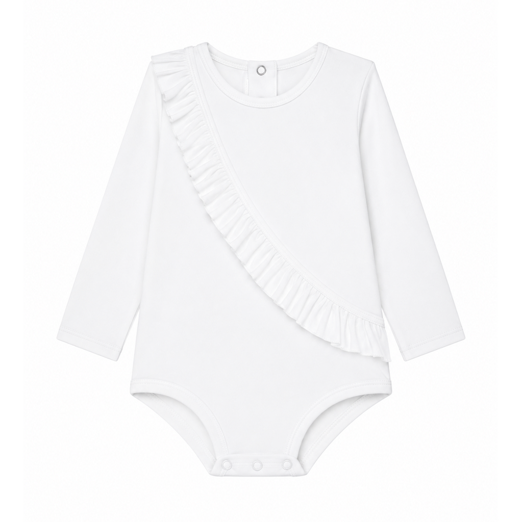 Body anti-UV Col rond blanc