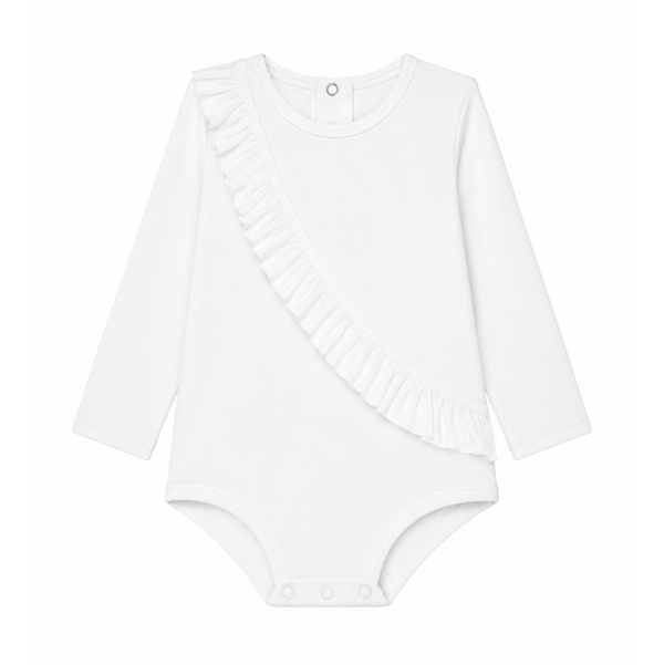 Body anti-UV Col rond blanc