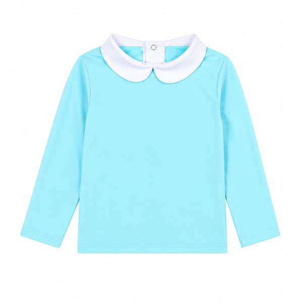 Haut anti-UV Col Claudine agua