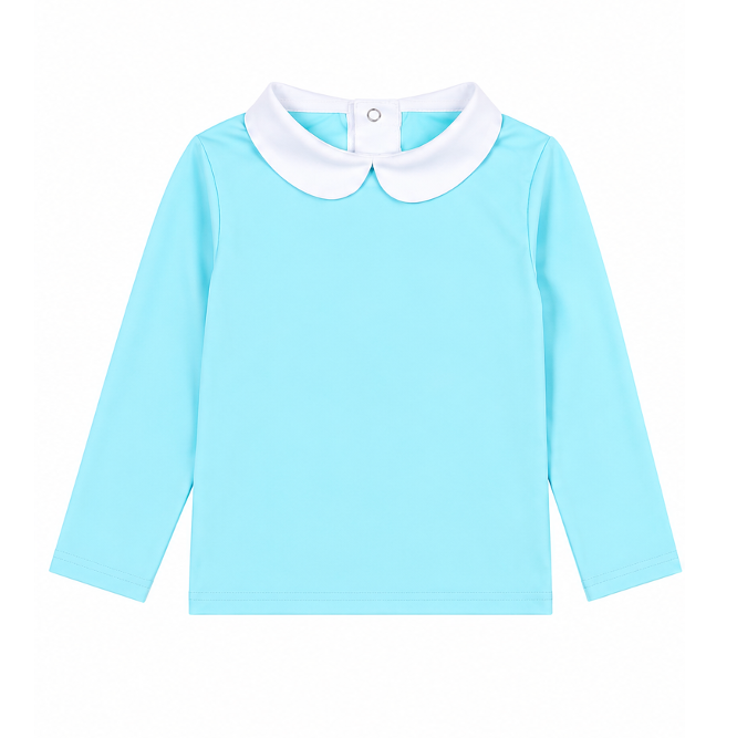 Haut anti-UV Col Claudine agua