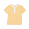 Haut anti-UV Col Mao citron manches courtes