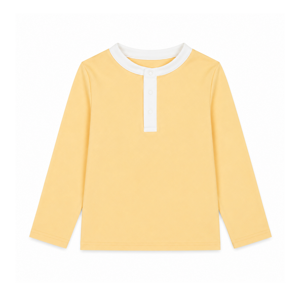 Haut anti-UV Col Mao citron