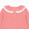 Haut anti-UV Col double volant blush