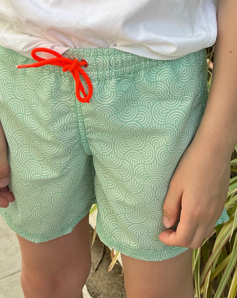 Maillot de bain garçon Arabesque Vert