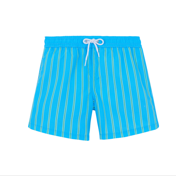 Maillot de bain garçon Rayé bleu et vert