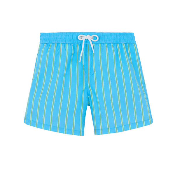 Maillot de bain garçon Rayé bleu et vert