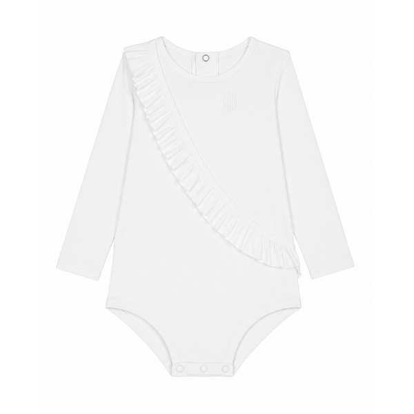 Body anti-UV Col rond blanc