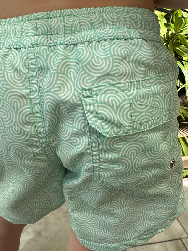 Maillot de bain homme Arabesque vert