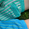 Maillot de bain garçon Rayé vert et rose
