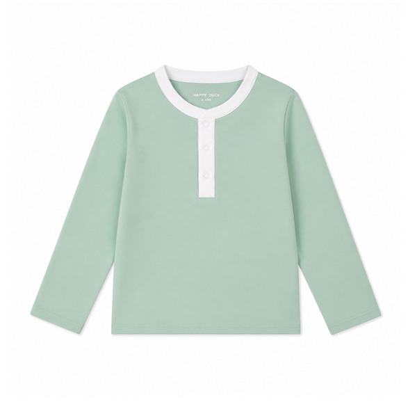 Haut anti-UV Col Mao olive