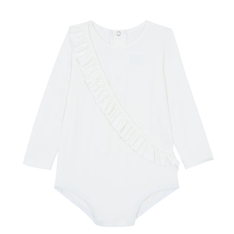 Body anti-UV Col rond blanc